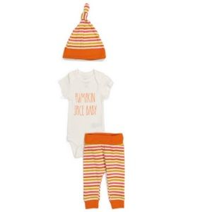 Rae Dunn (Pumpkin Spice Baby) 3pc outfit